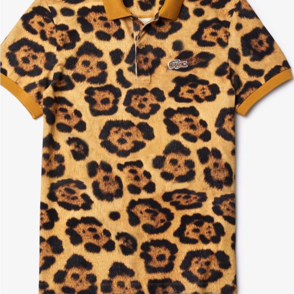Lacoste X National Geographic Men’s Leopard Print Polo Shirt